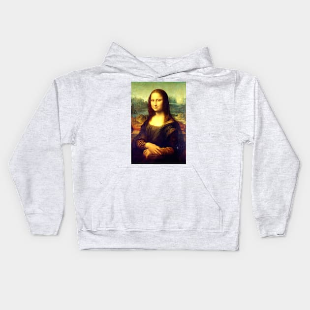 Mona Lisa Leonardo Da Vinci Kids Hoodie by TRUMP STUFF